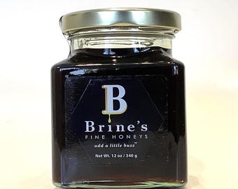 Pure Spanish Chestnut Honey; 12 oz glass jar