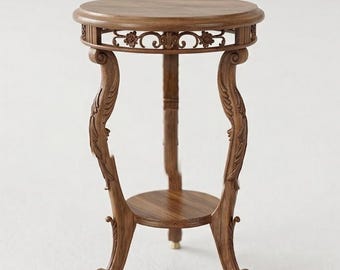 STL FİLE - 1/12 Scale Miniature Carving Table for Dollhouses, Dollhouse Living Room Furniture, DIY Miniature Craft, Perfect Hobby Gift