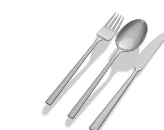 3D MODEL Forks Knives Spoons STL File Tiny Kitchen Equipment Miniatures for Dollhouse, Perfect Gift for Hobbyists
