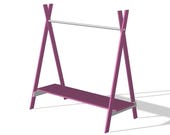 miniature 1/12 Scale Clothes Rack STL - Modern Miniature Furniture for Dollhouses,miniature STL File