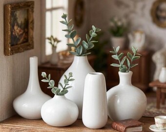 Miniature STL Vase Set - 3D Miniature Decorative Vases for Wall Art, Mini House Decor, Perfect Gift for Craft Lovers