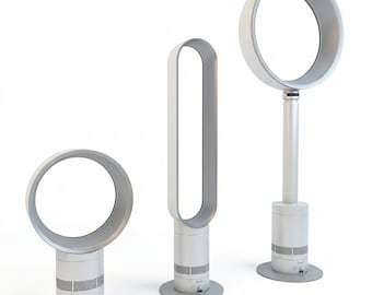 Miniature Dyson Air Purifier STL File – 1/12 Scale Dollhouse Furniture (Digital Download)
