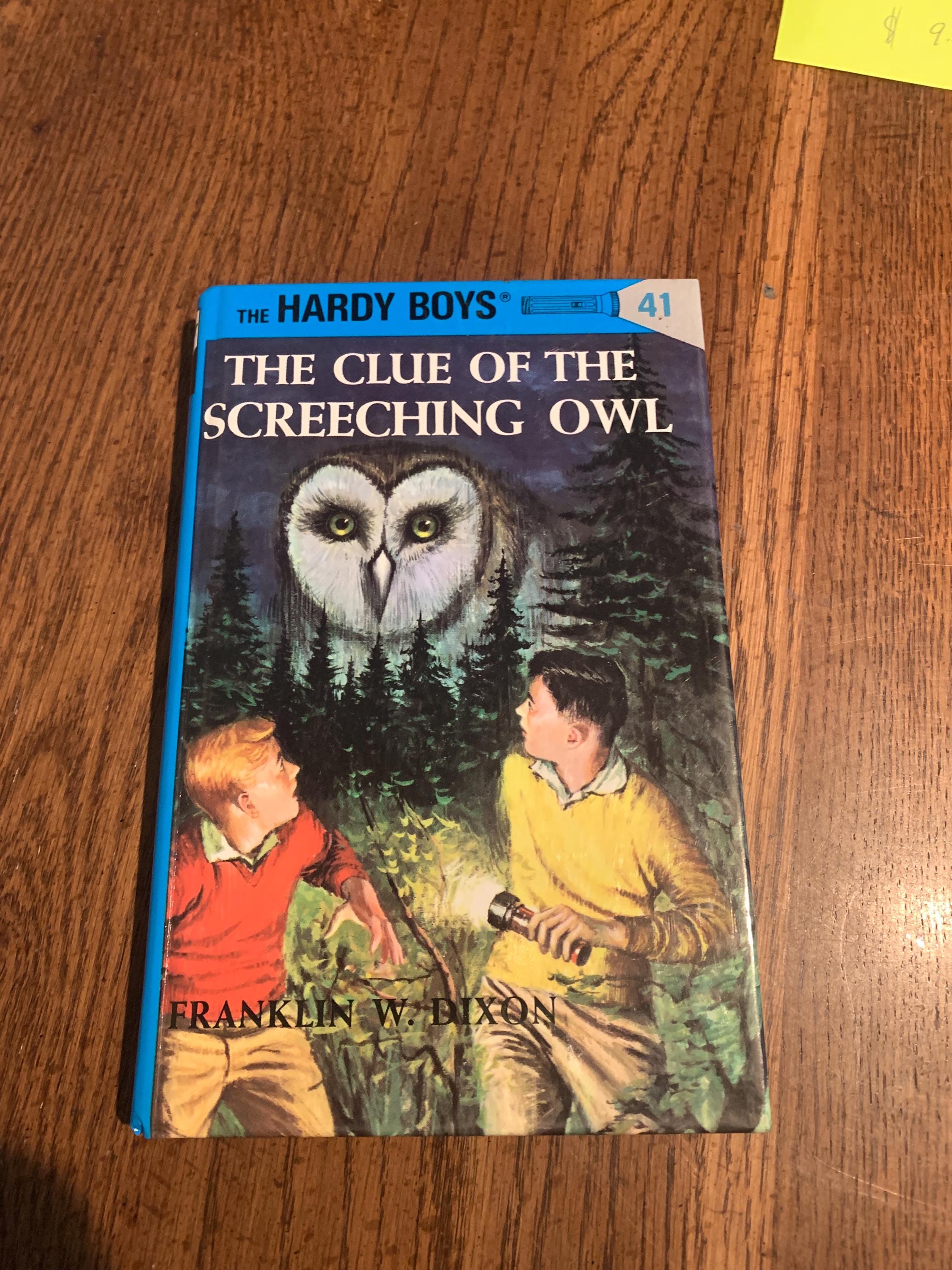 The Clue of the Screeching Owl Vintage Hardy Boys Book