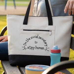 メンタルロードママのためのトートバッグ（デフォルトペアレンツ向け） - ドライユーモアキャンバスバッグ