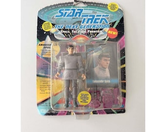 1993 Playmates Star Trek TNG Ambassador Spock Action Figure 6027 New Sealed