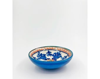 Williams Sonoma Cadiz Dip Bowl Made in Portugal Blue Spanish Style Tapas Dish