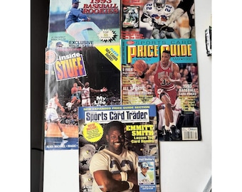 Vintage 1993 1994 Sports Card Price Guide Magazine Lot Emmitt Smith Jordan 5pc