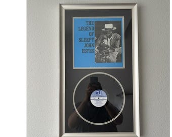 Sleepy John Estes Legend Vinyl Record LP Delmark DS-603 Blues Framed