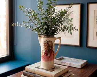 Antique Royal Doulton Motto Tankard 1900, English Ceramic Mug