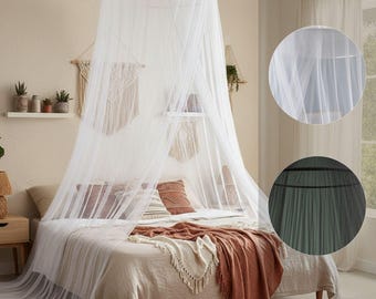 Elegant Bed Canopy Net, Mosquito Protection, Flowing Fabric