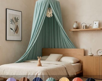 Hanging Bed Canopy for Kids Room, Nursery Ceiling Tent, Reading Nook Decor