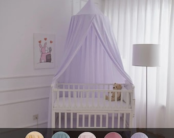 Kids Bed Canopy – Princess Hanging Bed Tent, Nursery Mosquito Net Curtain, Girls Bedroom Decor