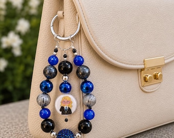 Ravenclaw Phone Charm - Bag Charm - Beaded Keychain - Luna Lovegood