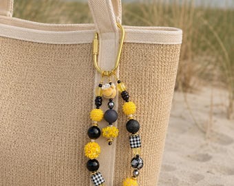 Bumblebee Charm – Summer Phone, Bag Accessory – Handmade Jewelry