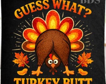 PNG de otoño, ¿adivina qué? Trasero de pavo