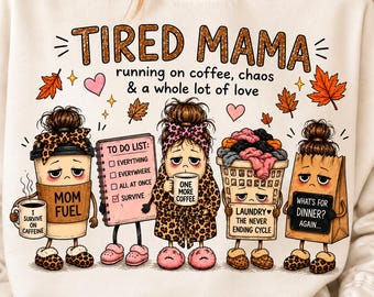 Mamá cansada PNG