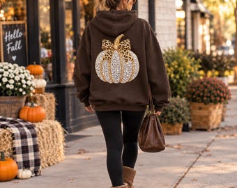 Diamond Pumpkin PNG, Luxury Leopard Bow Rhinestone Pumpkin Sublimation Design, Glam Halloween Jewel Clipart