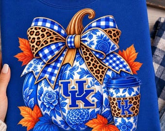 calabaza floral azul de Kentucky png