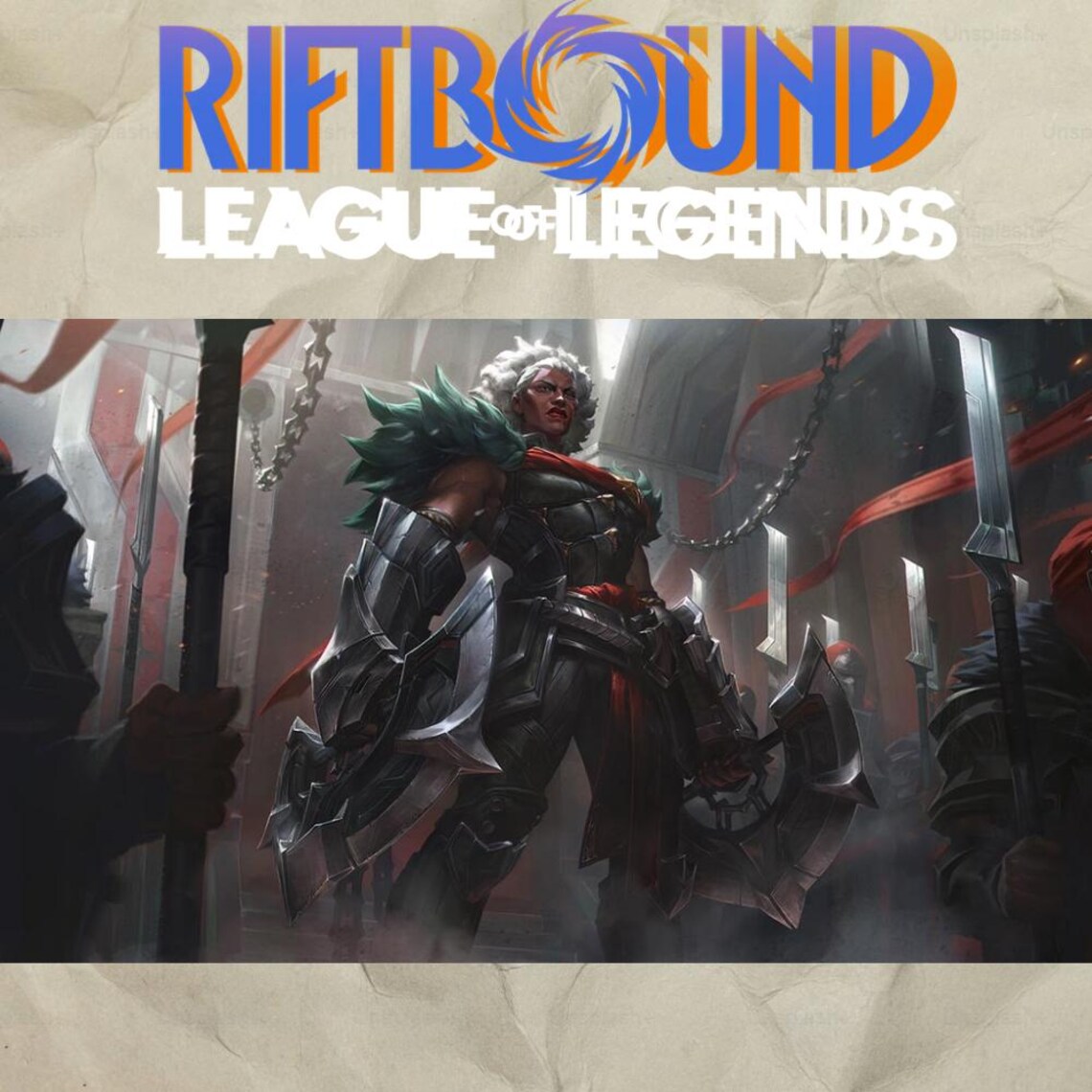 Ambessa Playmat - Riftbound Trading Card Game, Stitched Edges (24