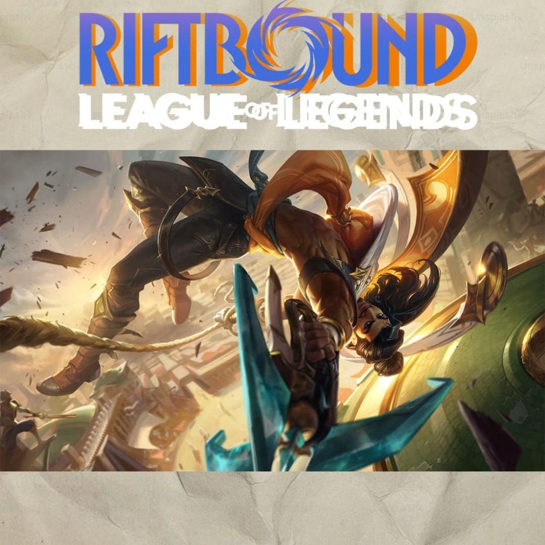 Akshan Playmat - Riftbound Trading Card Game, Stitched Edges (24