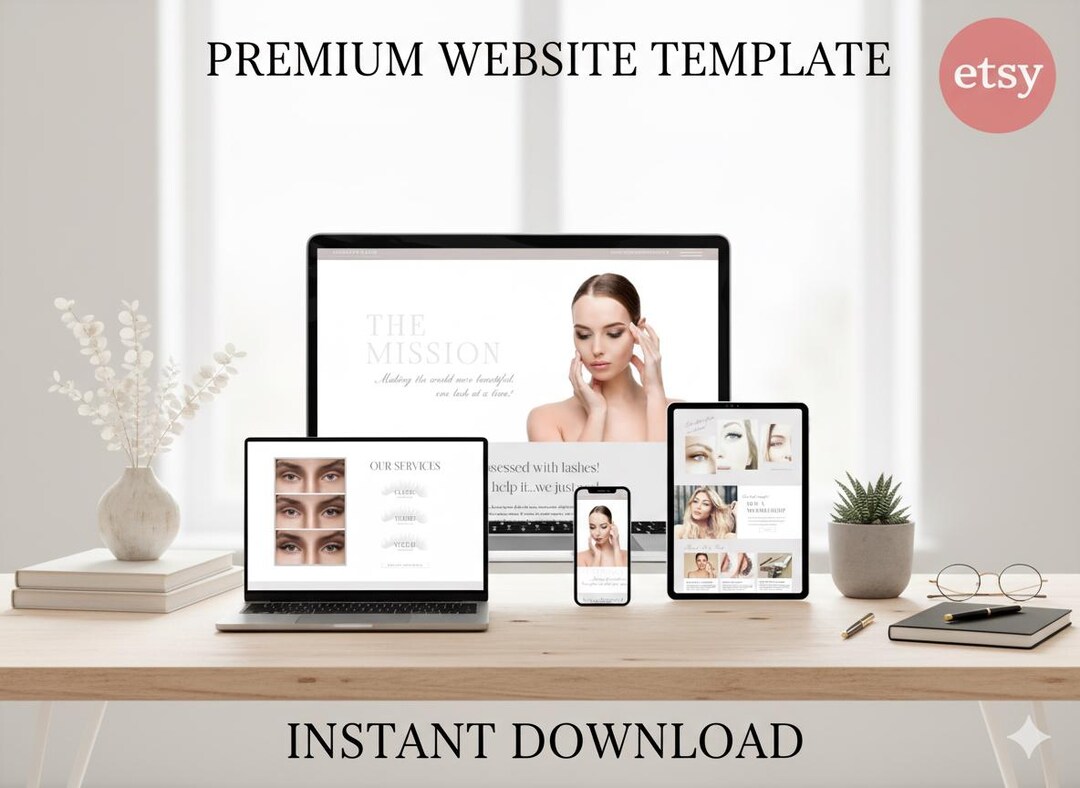 Modern Beauty Salon Wix Template | Wellness Studio Website Design ...