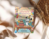 Personalized Birthday Invitation Editable Template Digital Evite Cartoon Printable Kids Party Custom Colorful Invite