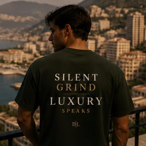 Silent Grind Luxury Shirt, Motivational Gym Tee, Success Mindset Streetwear, Premium Minimal Clothing