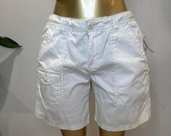 Y2K Vintage NWT white cargo shorts Ralph Lauren Polo Jeans Co. corron 12 LARGE