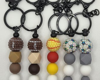 Silicon Bead Keychains