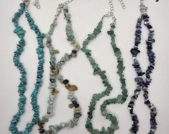 Beaded River Rock Necklaces