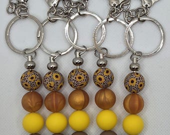 Silicon Bead Keychains