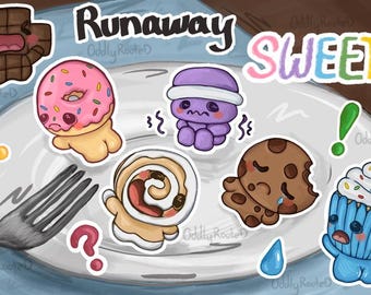 Runaway SWEETS Holographic Sticker Sheet