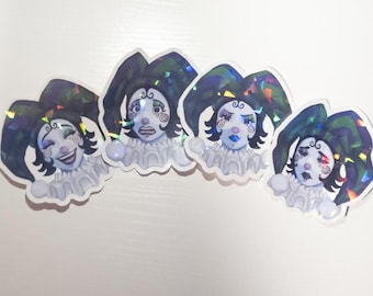 Jester Expression Holographic Sticker(s)