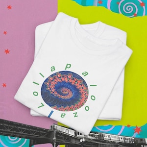 Retro Lollapalooza Spiral Graphic Gildan T-Shirt | Vintage 90s Music Festival Tee | Alt-Rock Concert Merch