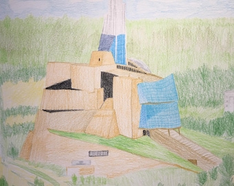 Framed Hand drawn art