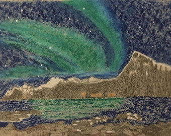 Arte dibujado a mano enmarcado