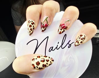Ongles à presser personnalisés | Ongles en gel faits main | Attaches réutilisables | Jeu de clous sur commande