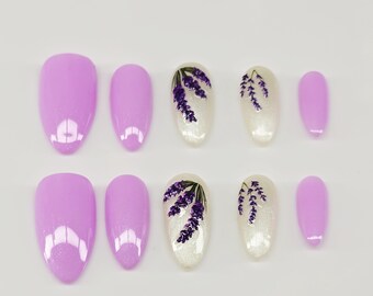 Ongles à presser personnalisés | Ongles en gel faits main | Attaches réutilisables | Jeu de clous sur commande