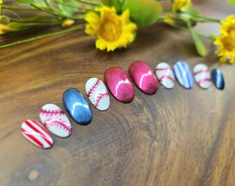 Ongles à presser personnalisés | Ongles en gel faits main | Attaches réutilisables | Jeu de clous sur commande