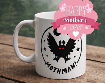 モスマン クリプティッド コーヒーティーマグ 11オンス | モスマン シルエットイラスト