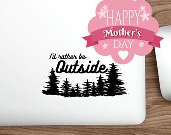 外にいたい！ツリースケープステッカー｜アウトドアネイチャーデカール