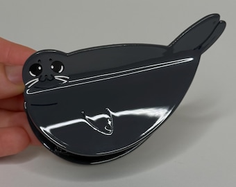 Fermaglio per capelli a forma di artiglio di foca del Baikal, 7,6 cm (3 pollici)
