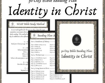 Identity in Christ Bible Study Plan | 30-Day Devotional for Women (Digital Download)