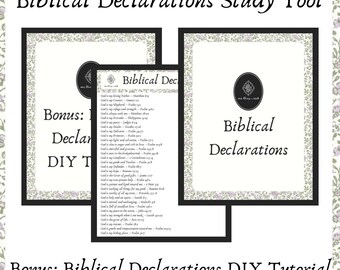 Biblical Declarations Scripture Printables | Identity in Christ (Digital Download)