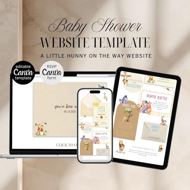 Website Invite Template - Etsy