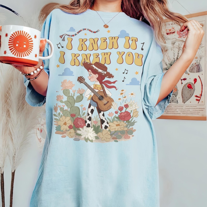 Toy Story Jessie Comfort Colors Shirt, I Knew It I Knew You Shirt, TS and Toy Story 5 Friendship Shirt, Disneyland Toy Story Family Shirts image 4