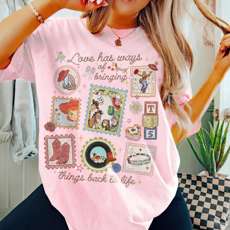 Toy Story 5 Stamps Shirt, Bringing Things Back To Life Boot Shirt, TS and Toy Story 5 Friendship Shirt, I Knew It I Knew You, TS Jessie Tee image 4