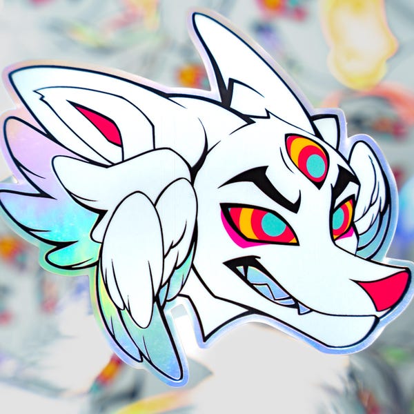 Angel Hypno Furry Sticker