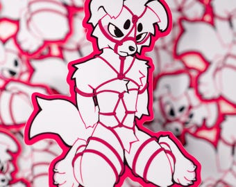 Shibari Welpe Vinyl Aufkleber