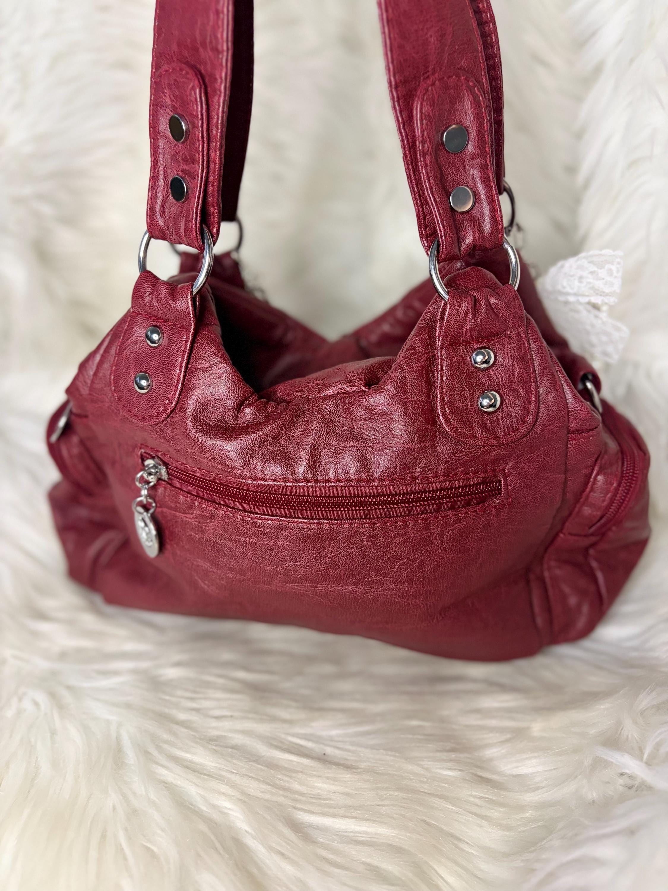 Red Y2K Star Shoulder Bag – Grunge Indie Charm Bag, Vintage 